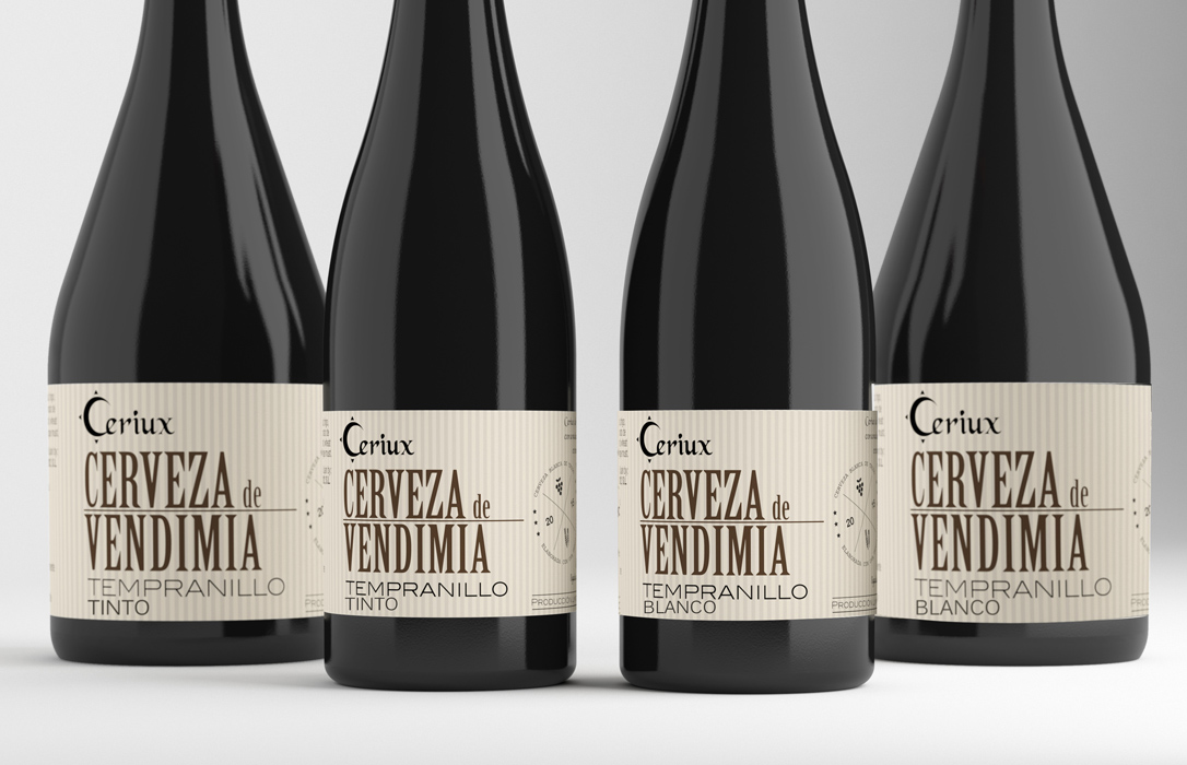 Ceriux Cerveza de Vendimia 2016, la única elaborada con las variedades Tempranillo en Tinto y Viura para blanco