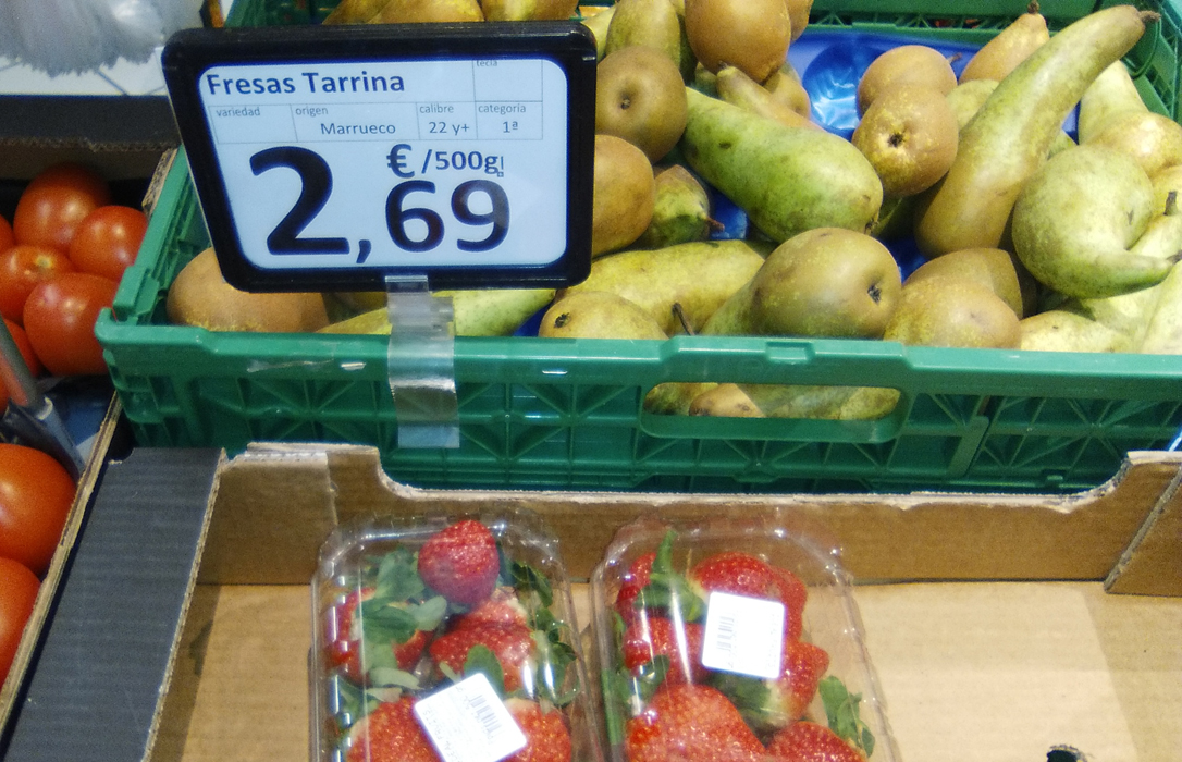 ¡Qué sinsentido! Se venden las fresas españolas por debajo del coste y las fresas de Marruecos al triple de precio