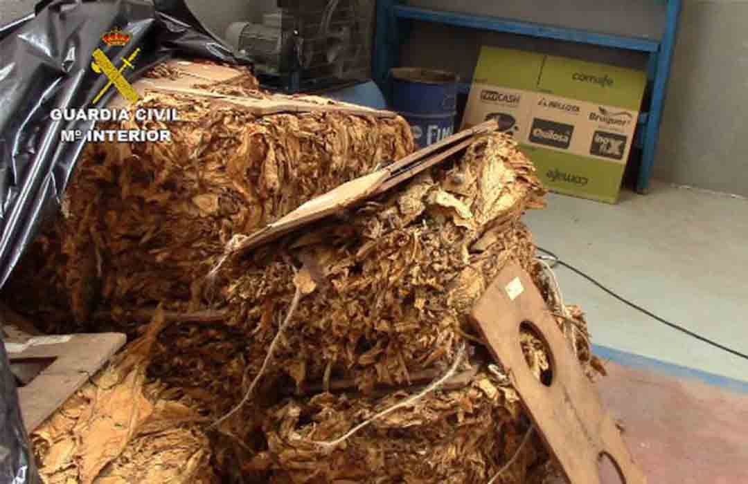 Más de 6 toneladas de hojas de tabaco intervenidas y tres detenidos en Toledo