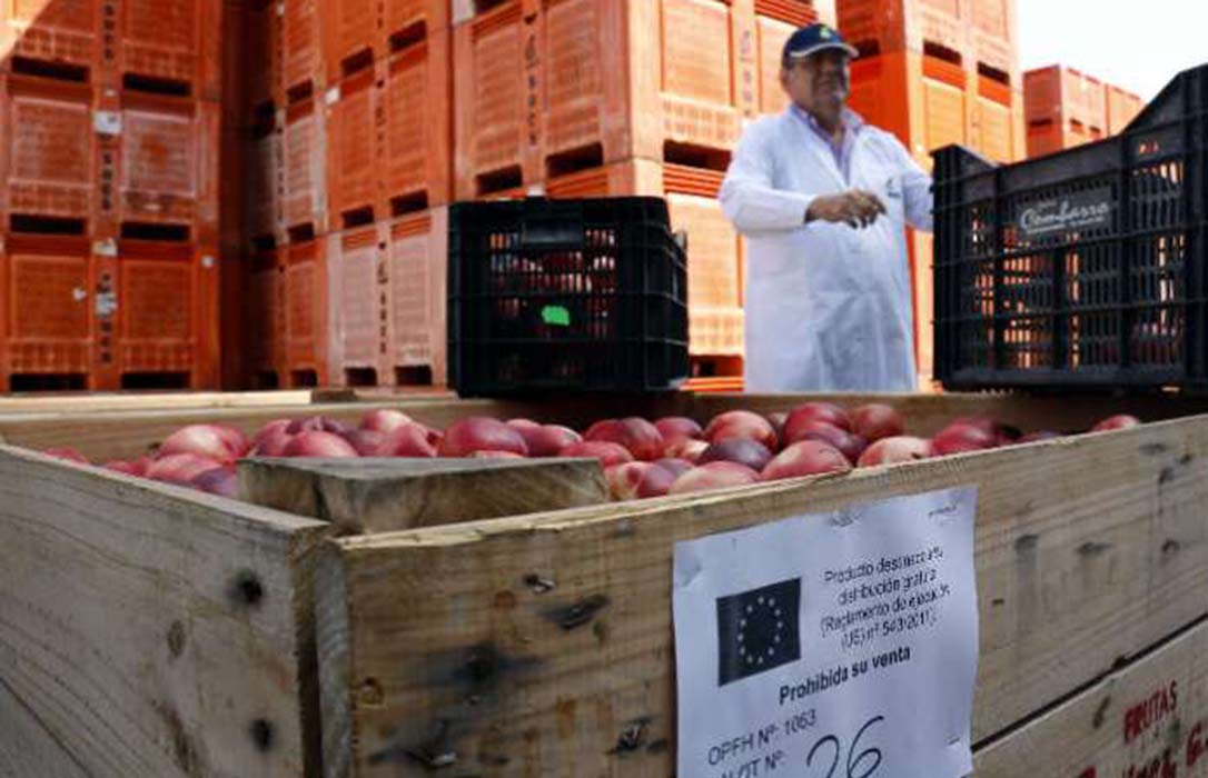 El sector de la fruta reclama a la puerta del Gobierno la declaración urgente de perturbación de mercado