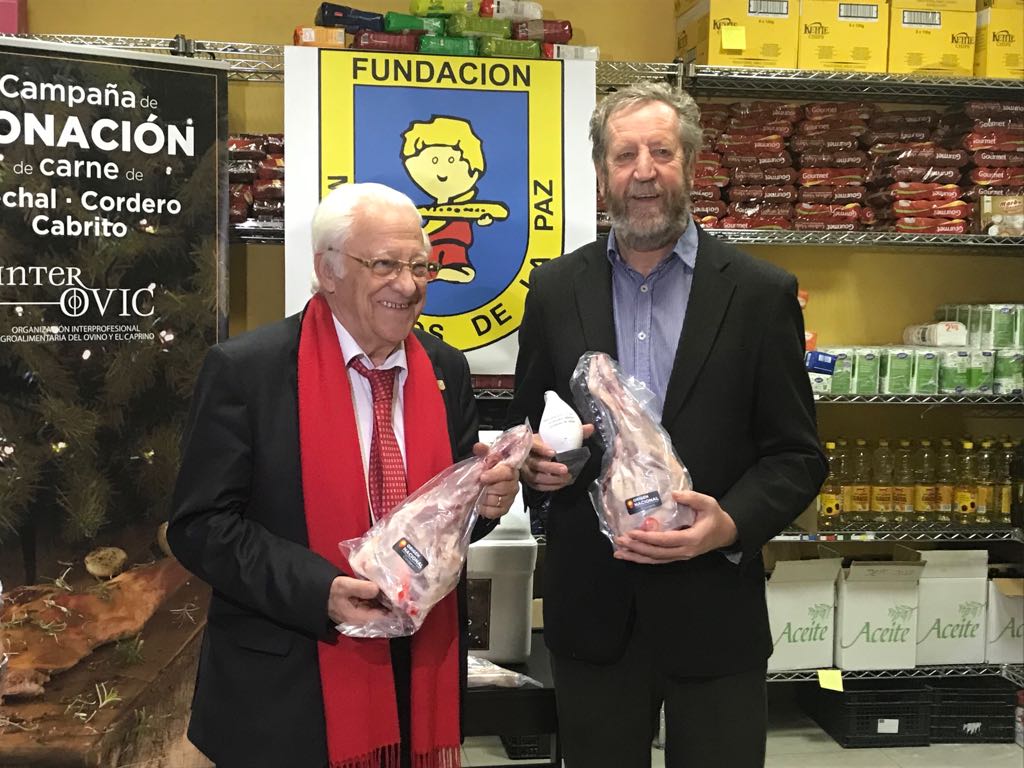 Arranca la campaña de donación de carne de cordero en comedores sociales de Mensajeros de la Paz e INTEROVIC
