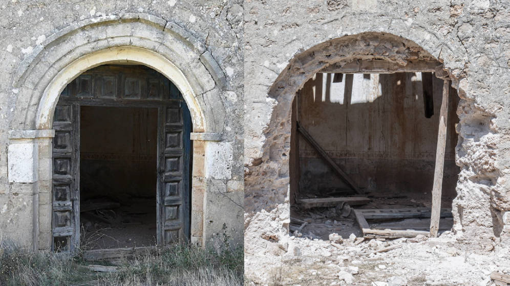 Si los ladrones roban un pórtico del siglo XI en una iglesia rural de Soria, qué no harán en el campo