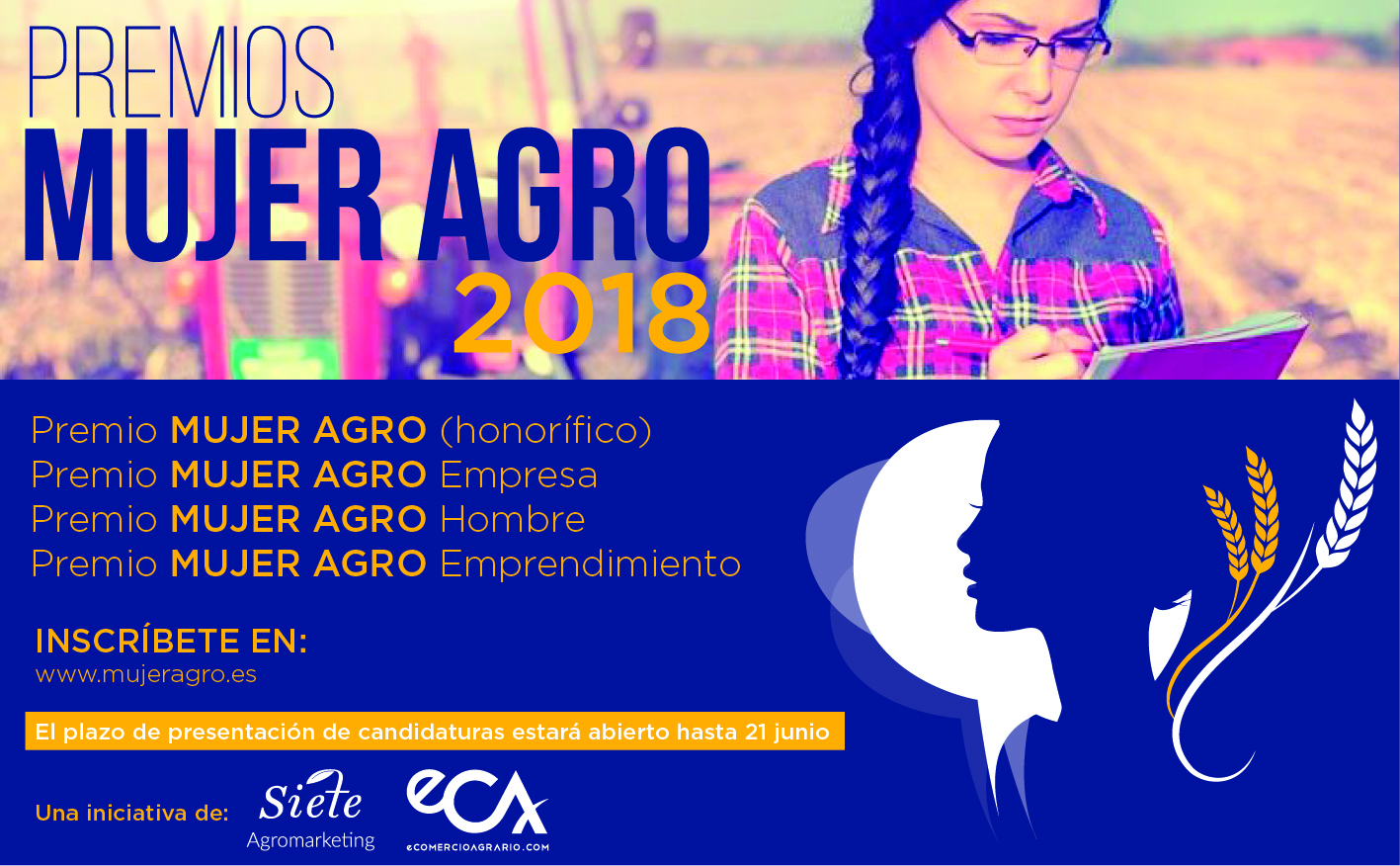 Ampliado al 6 de octubre el plazo de presentación para la primera edición de los ‘Premios Mujer Agro’