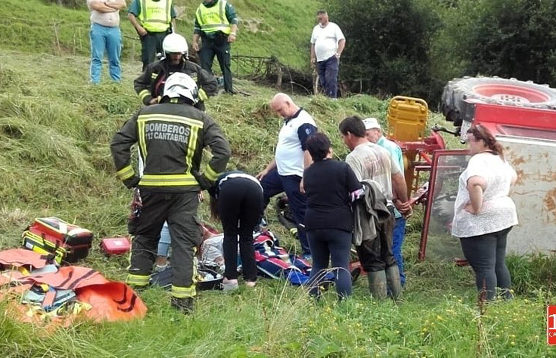 Fallece un joven de 24 años tras sufrir un accidente con su tractor cuando esparcía abono