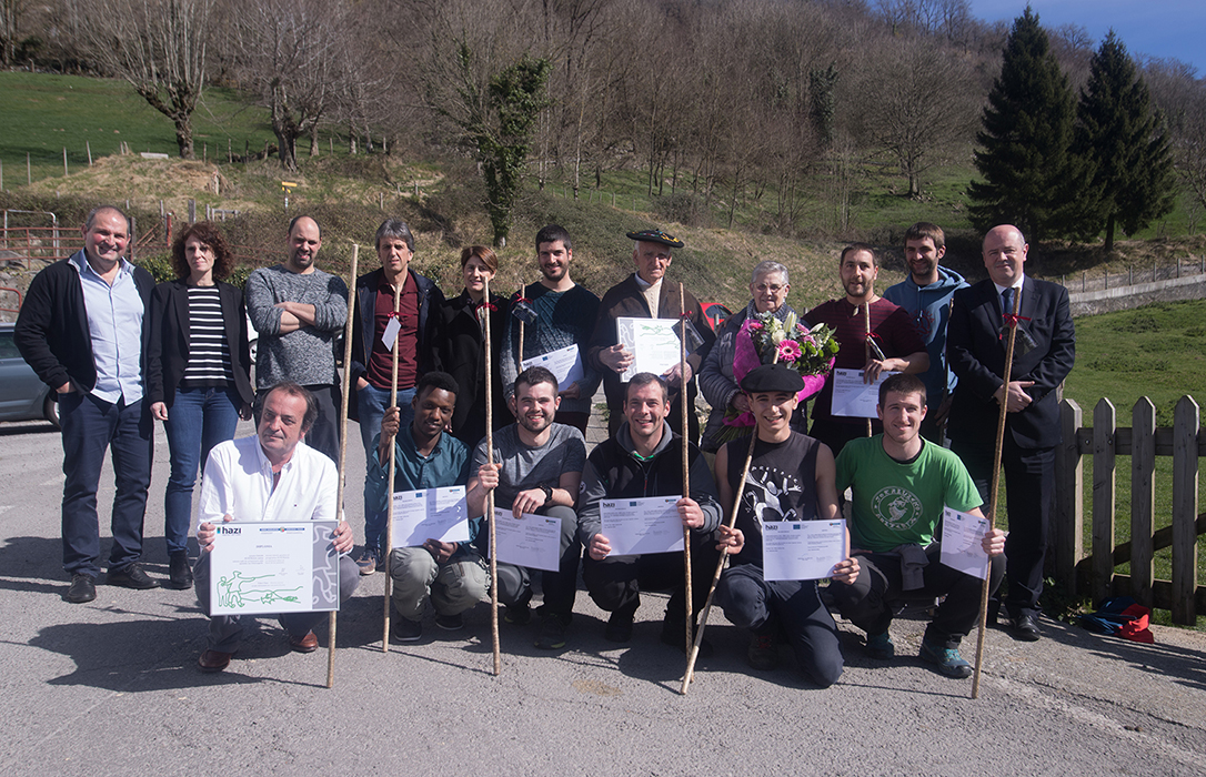 Artzain Eskola, la Escuela de Pastores del País Vasco, cierra un nuevo curso con 8 nuevos profesionales