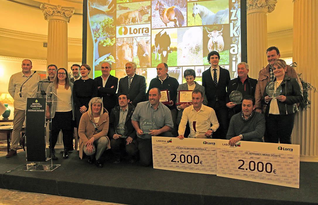 Laboral Kutxa – Lorra entrega sus premios a la excelencia entre las explotaciones agrarias de Bizkaia