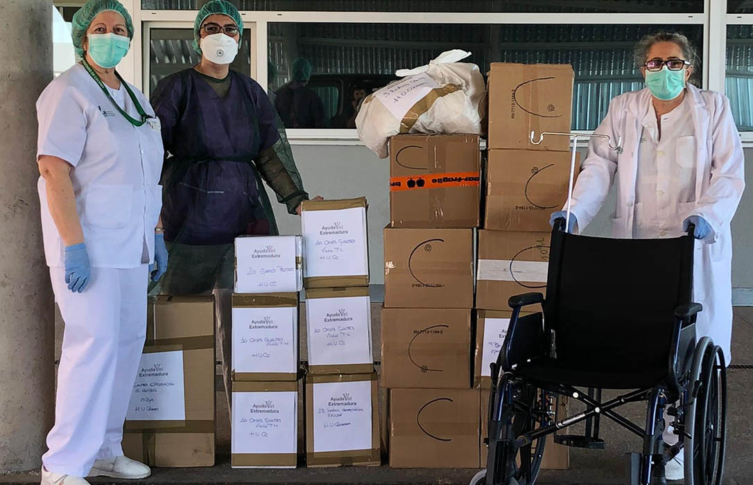 Los veterinarios de Extremadura se movilizan con donaciones y recursos para buscar ayuda contra el coronavirus