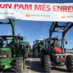 El campo vuelve poco a poco a salir a la calle: Más de 600 tractores reclaman ayudas urgentes en Cataluña 1