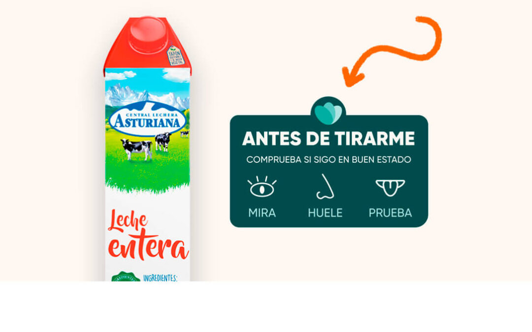 Central Lechera Asturiana se une a la iniciativa ‘Mira, Huele, Prueba’ de Too Good To Go, para combatir el desperdicio de alimentos
