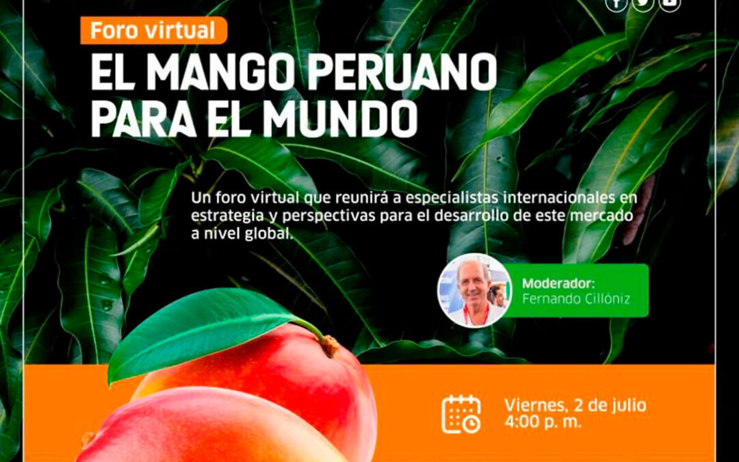 Un foro virtual que aborda la realidad internacional y las perspectivas de crecimiento del mango peruano