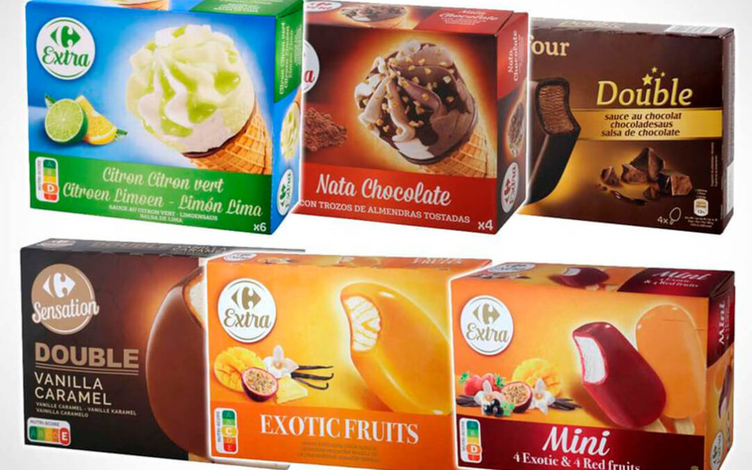 Carrefour se ve obligada a retirar 29 tipos de helados de su marca blanca por la presencia de una sustancia cancerígena
