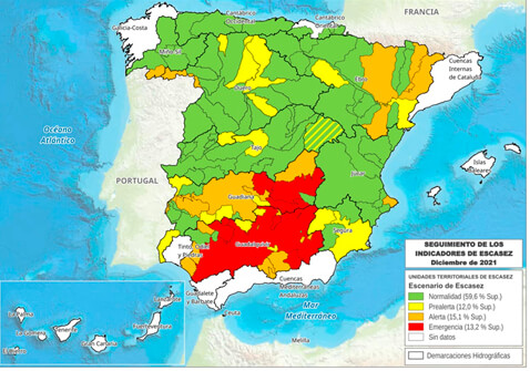 El 50% del campo español se encuentra ya en situación de alerta por sequía y los rendimientos pueden caer entre un 60 y un 80%