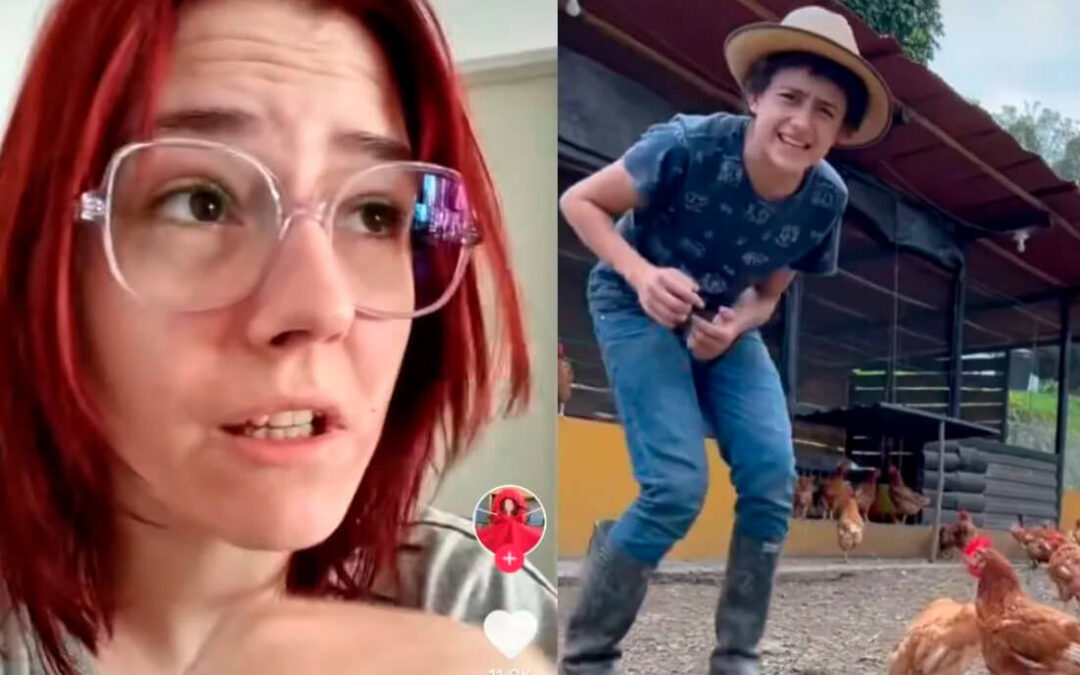 Un niño de 15 años responde a una vegana que criticó con sarcasmo su granja de gallinas y se vuelve viral