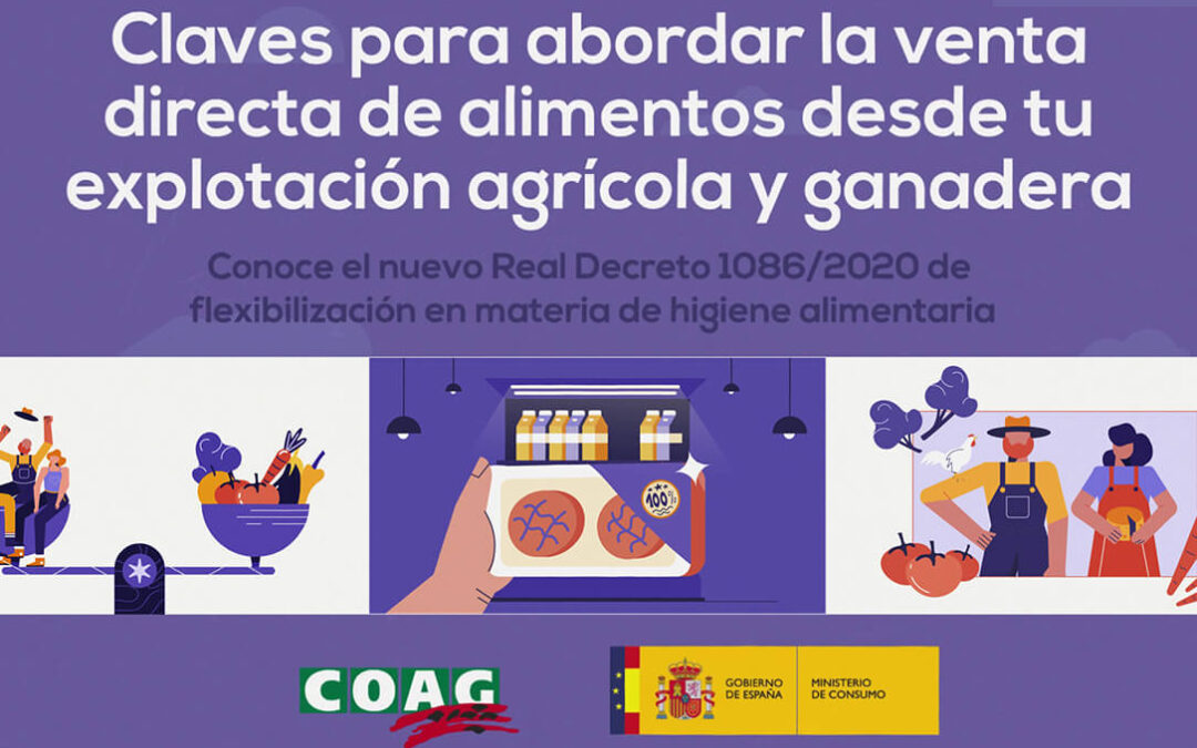 Campaña de COAG para dar a conocer la nueva normativa que facilita la venta directa de alimentos desde pequeñas explotaciones