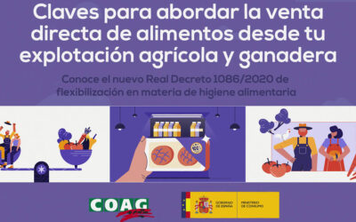 Campaña de COAG para dar a conocer la nueva normativa que facilita la venta directa de alimentos desde pequeñas explotaciones