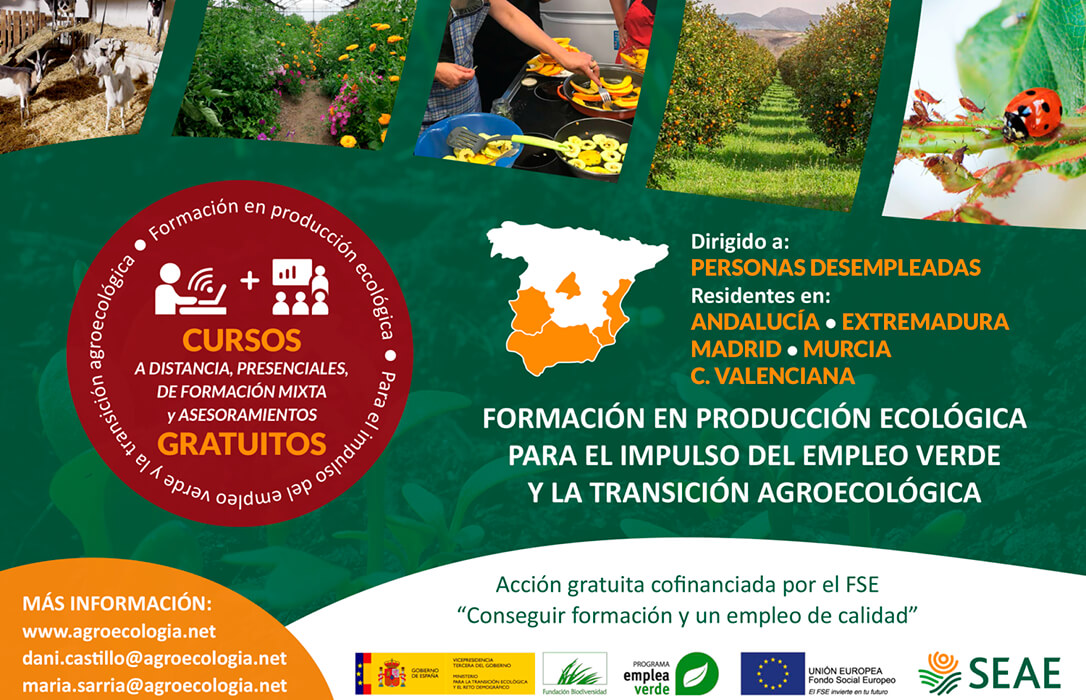 Formación en producción ecológica para el impulso del empleo verde y la transición agroecológica
