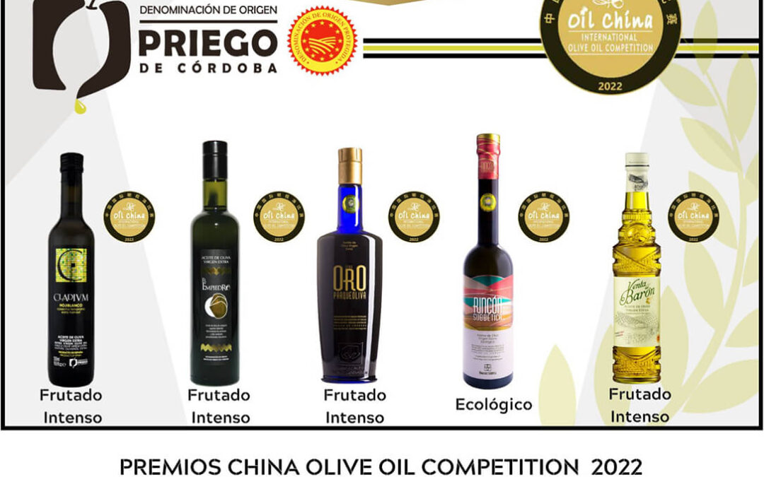 El aceite español de la D.O.P. Priego de Córdoba arrasa en los concursos de China y Japón