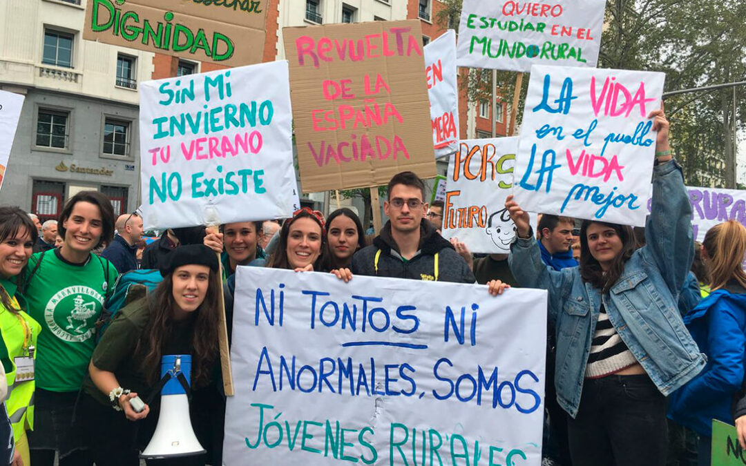 La España Vaciada volverá a salir a la calle y se movilizará en octubre bajo el lema «Yo paro por mi pueblo»