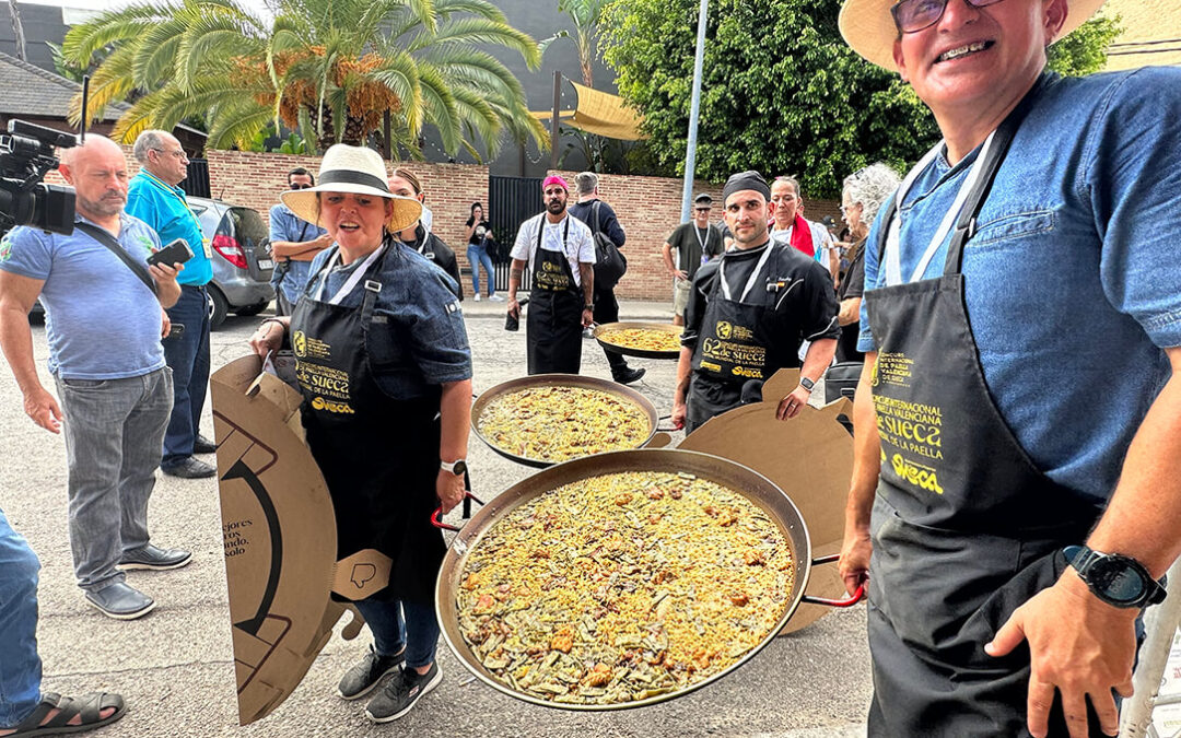 La carne de conejo se ha convertido en el secreto de la mejor paella valenciana en el Concurso Internacional de Sueca