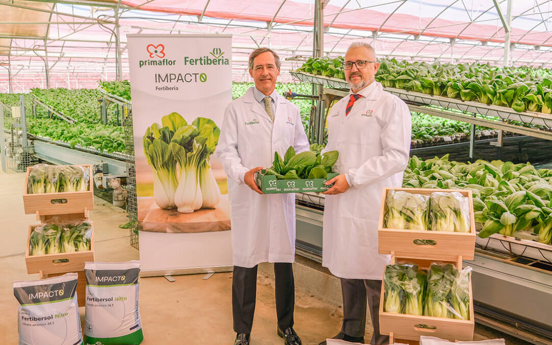 Fertiberia se alía con Primaflor para reducir al mínimo las emisiones de CO2 en la producción de verduras y hortalizas