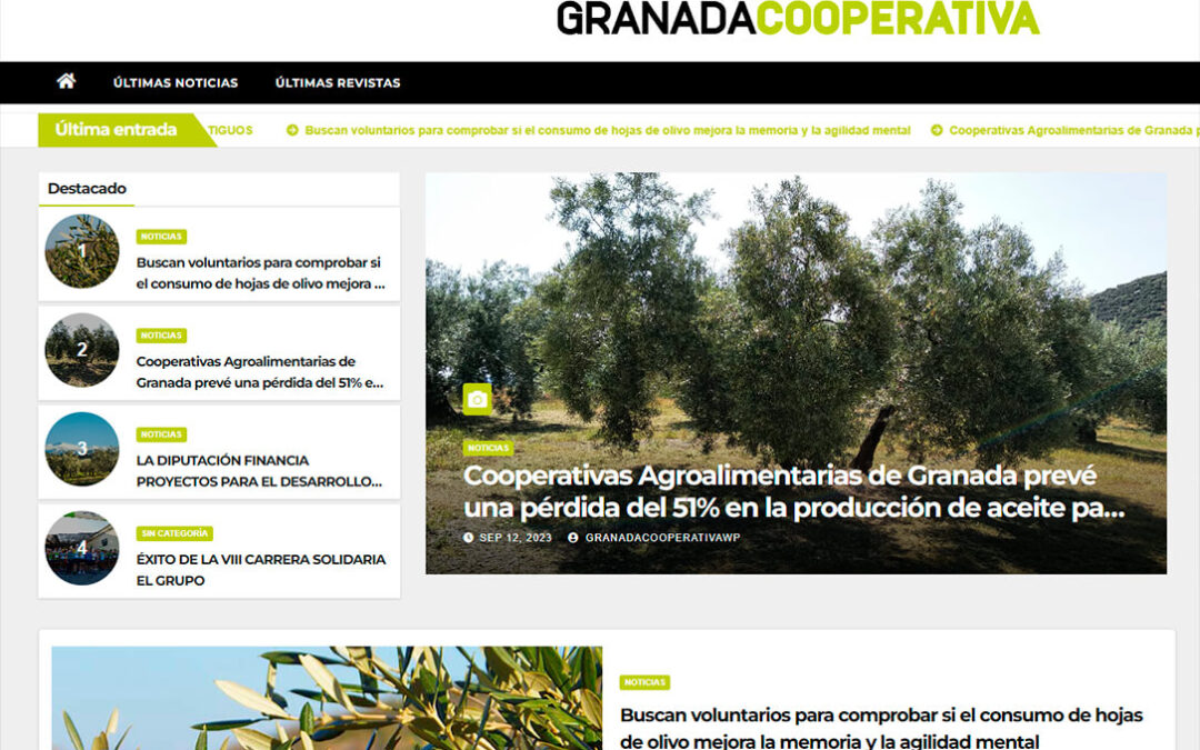 Granada Cooperativa, el portal de noticias que nace para ser referencia informativa del campo granadino