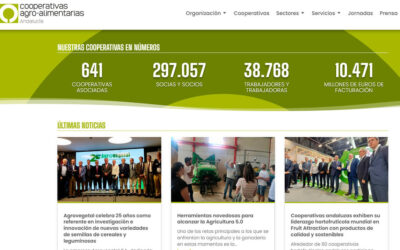 Cooperativas Agro-alimentarias de Andalucía  remodela su portal web y analiza los casos de éxito de la implementación de la digitalización en empresas de economía social de Andalucía