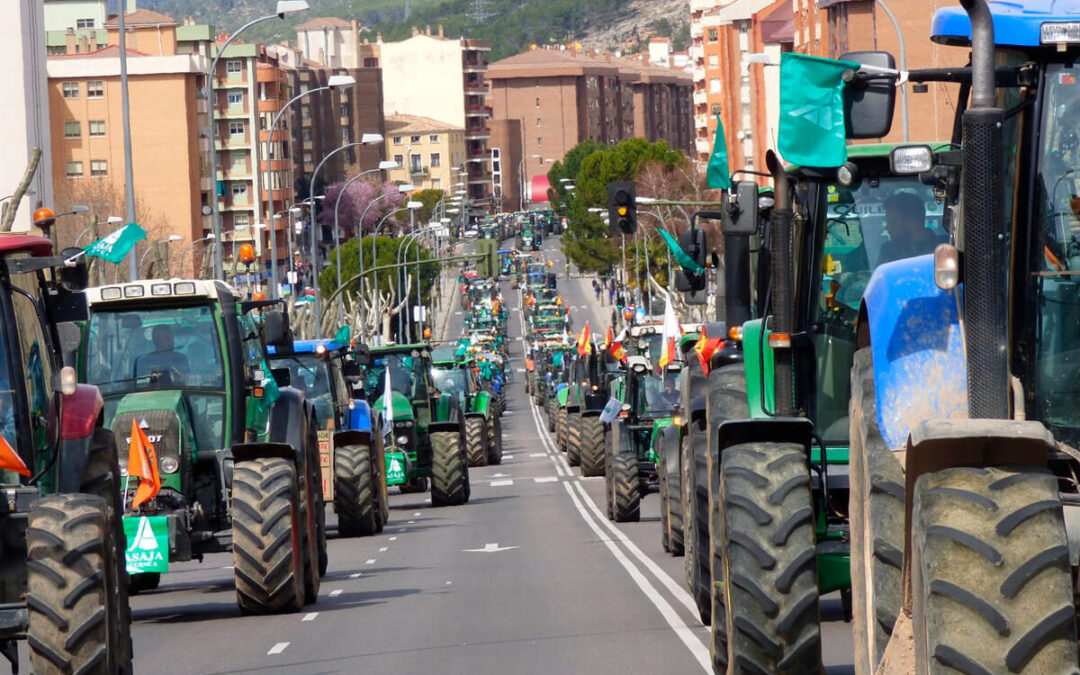 El calendario de movilizaciones se amplía: Tractorada en Bilbao el día 9; el 14 en Castilla-La Mancha, el 23 en León…