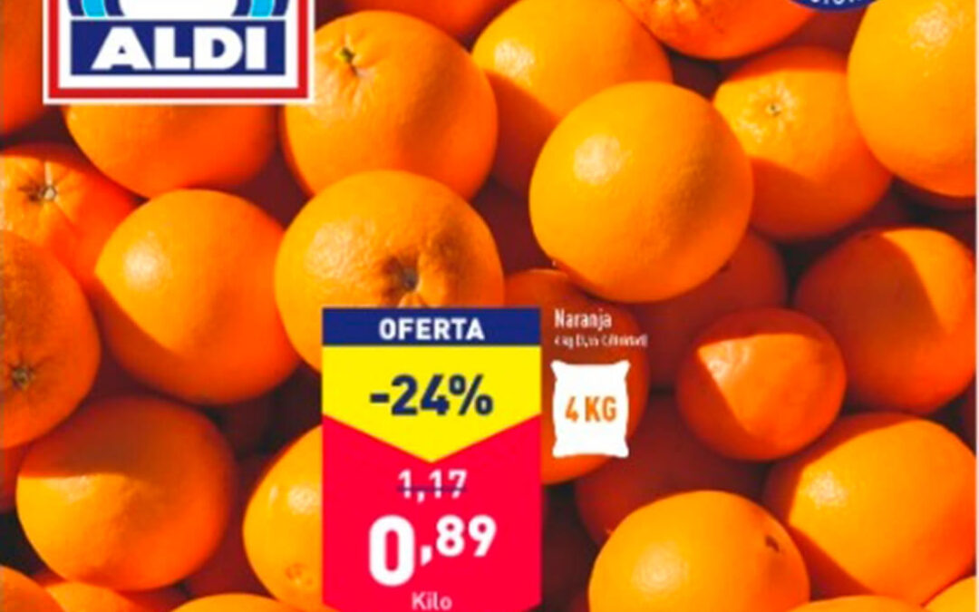 Una situación que nunca cesa: nueva denuncia ante la AICA por presunta venta a pérdidas en naranjas en los supermercados ALDI