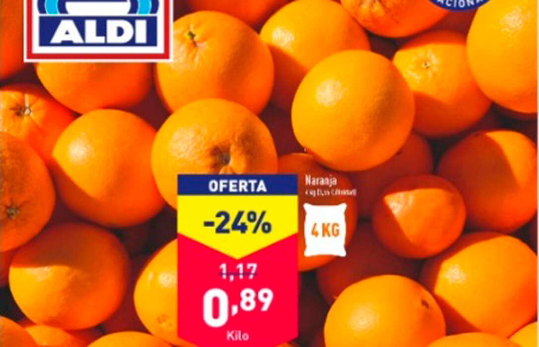 Una situación que nunca cesa: nueva denuncia ante la AICA por presunta venta a pérdidas en naranjas en los supermercados ALDI
