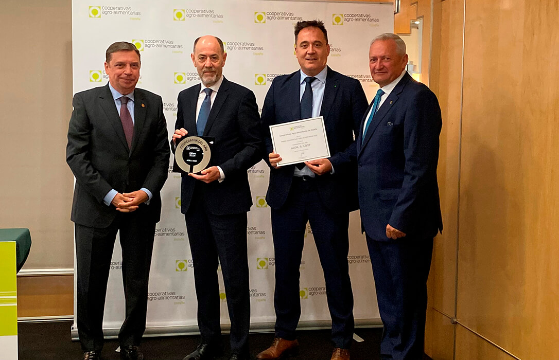 ACOR, galardonada como Cooperativa del Año en los Premios de Cooperativas Agro-alimentarias de España 2024