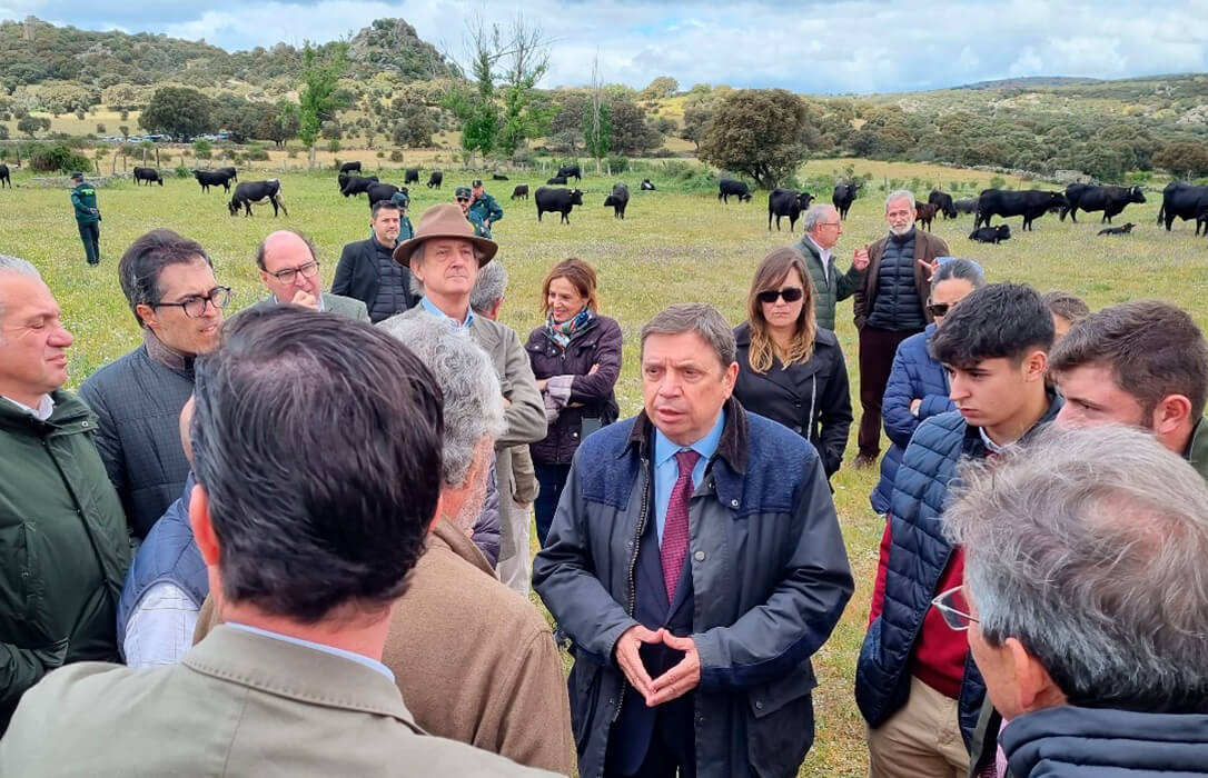 Planas se va al campo a defender la ganadería extensiva antes del inicio de un Foro nacional que estará marcado por las protestas