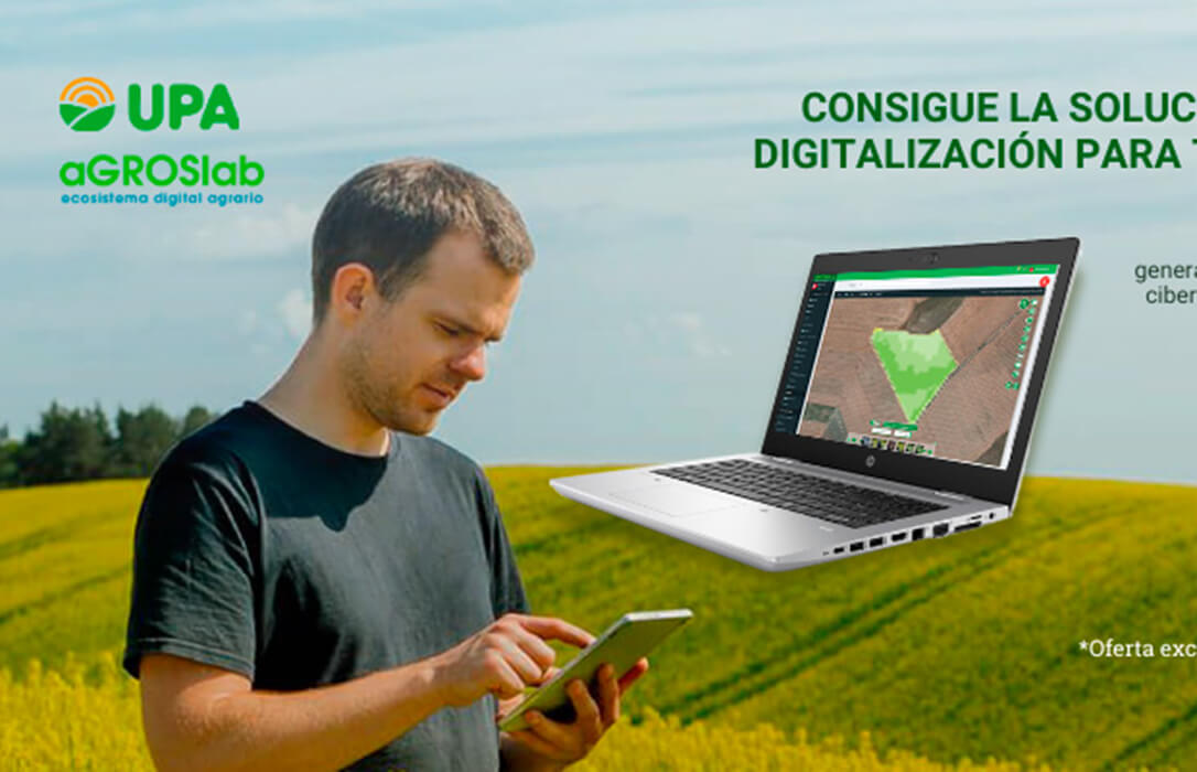 Programa de colaboración para lanzar un paquete para digitalizar la agricultura que incluye un ordenador portátil