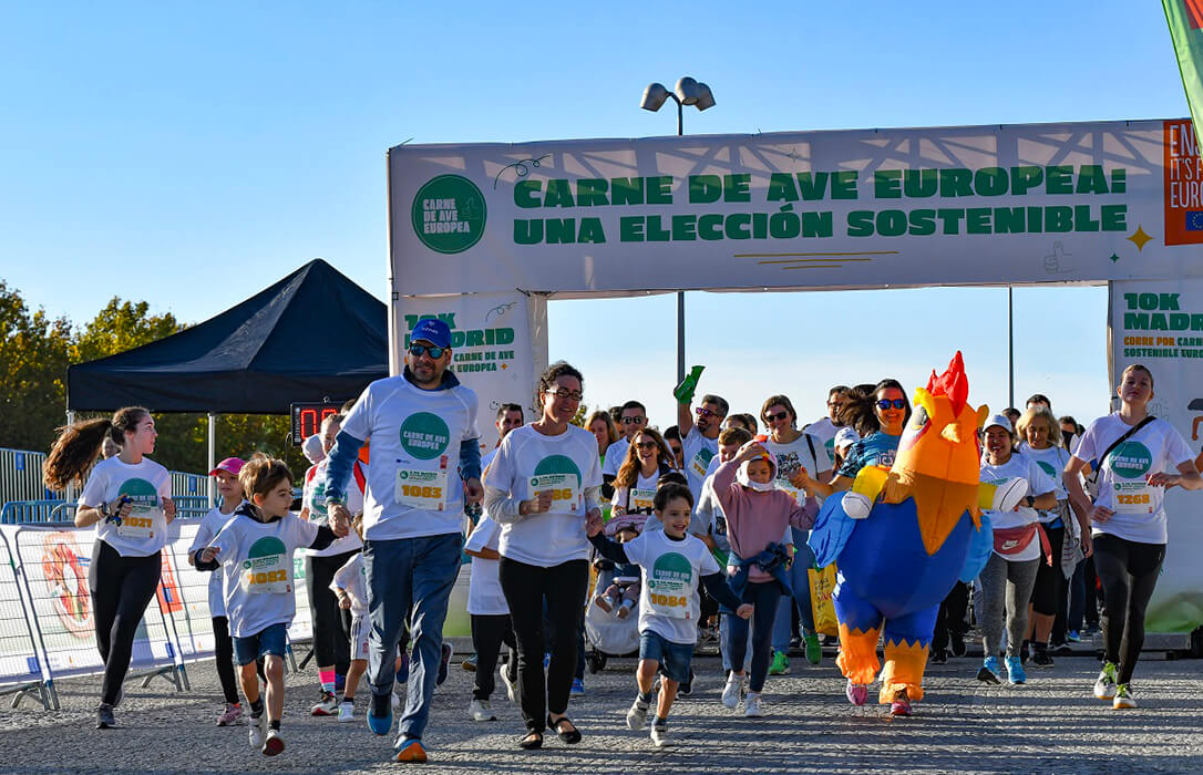 Avianza celebró su primera carrera ’10K Madrid Corre por la Carne de Ave Sostenible Europea’ para poner en valor su consumo