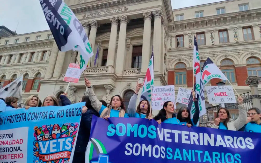 Los veterinarios seguirán protestando y piden depender de Sanidad y no de un Ministerio de Agricultura «con una visión más mercantilista»