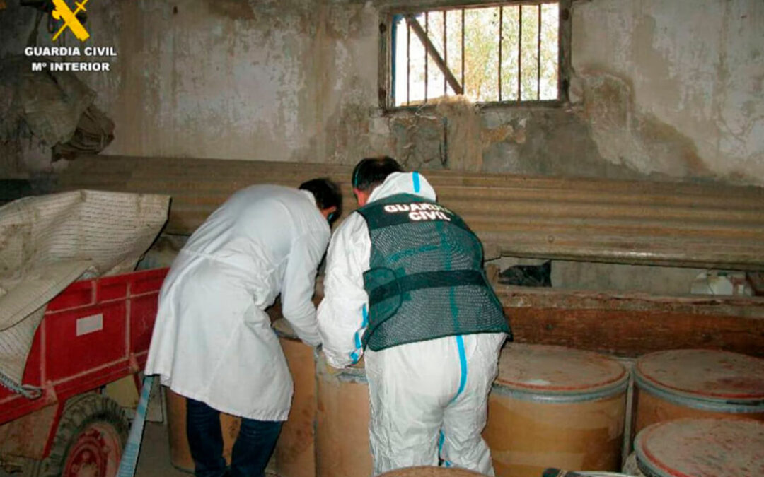 El Seprona pone freno a la ‘plaga’ de los fitosanitarios ilegales: 100 toneladas de pesticidas ilícitos incautados en tres campañas