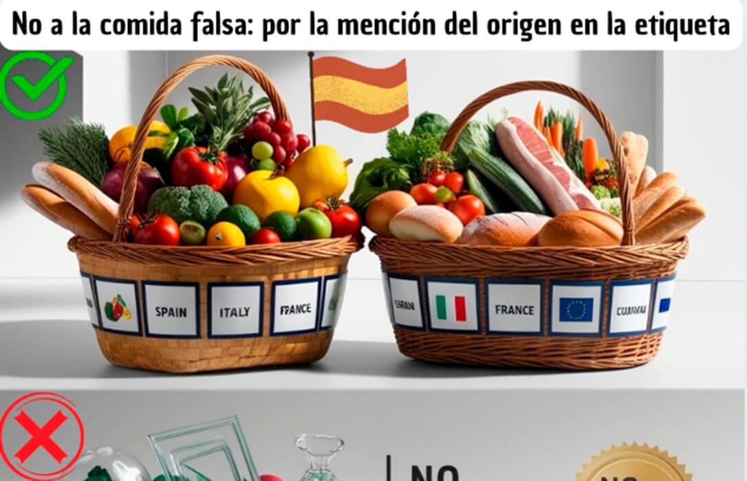 Lanzan una iniciativa ciudadana europea para frenar la comida falsa y exigir el origen claro en el etiquetado de todos los alimentos