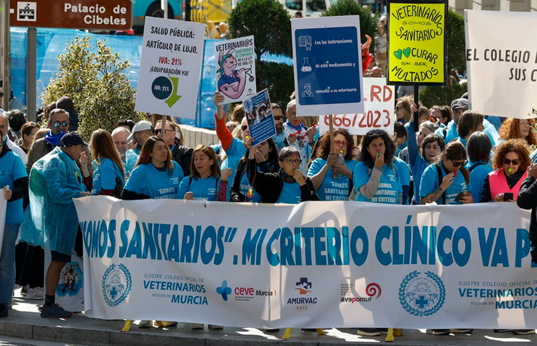Los veterinarios volverán a las calles y protestarán en 35 ciudades este próximo fin de semana en defensa de la salud animal