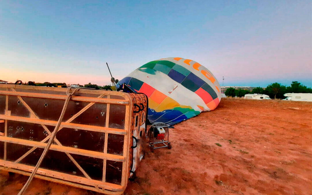 Denuncian «la brutal agresión a un ganadero» por parte de la tripulación de un globo que aterrizó en su explotación sin autorización