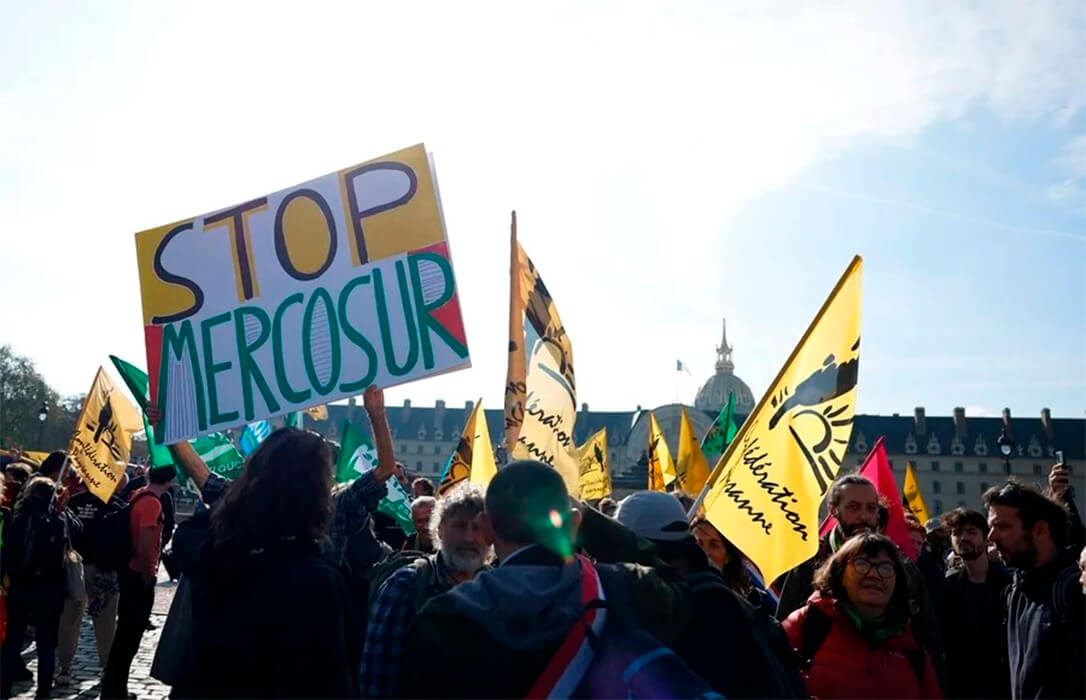 El acuerdo UE-Mercosur se empieza a resquebrajar: Francia se opondrá si se impone, Italia lo ve prematuro y Brasil avisa que es ahora o no habrá acuerdo