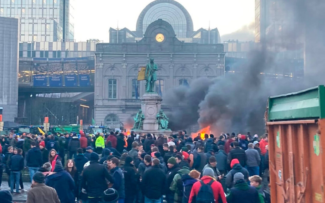 Von der Leyen da un mensaje de apoyo al campo pero no de cambio de filosofía antes de la protesta de este jueves en Bruselas