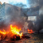 La Policía belga disuelve con contundencia las manifestaciones de los agricultores ante violentos disturbios al final de la protesta