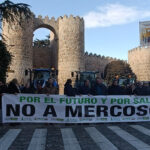 Multitudinaria protesta de agricultores y ganaderos en Avila contra el acuerdo de Mercosur y los recortes en la PAC
