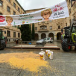Reparto de legumbres contra Mercosur: el campo salmantino sigue con sus protestas para reivindicar lo local frente a acuerdos desleales