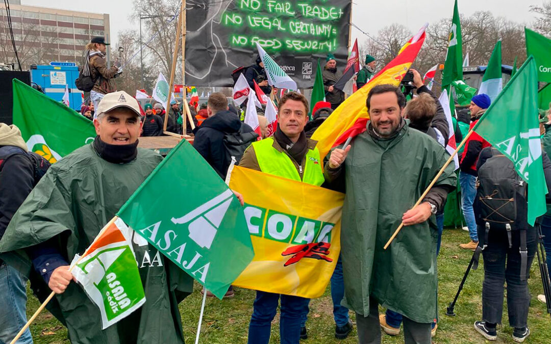 Total unidad de acción en Cádiz para salir a denunciar el día 29 todos los ataques al campo: la PAC, Mercosur, costes, la burocracia….