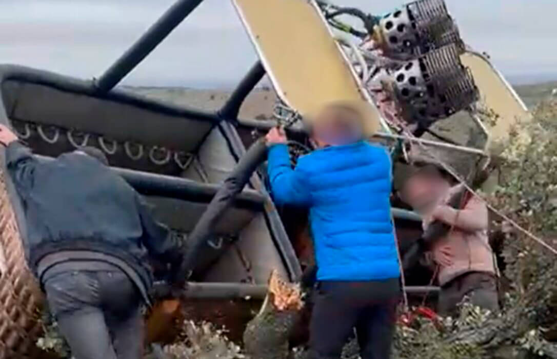 Denuncia un nuevo vuelo a baja altura de globos turísticos en zonas de pasto de ganado y en este caso con un nuevo aterrizaje de emergencia