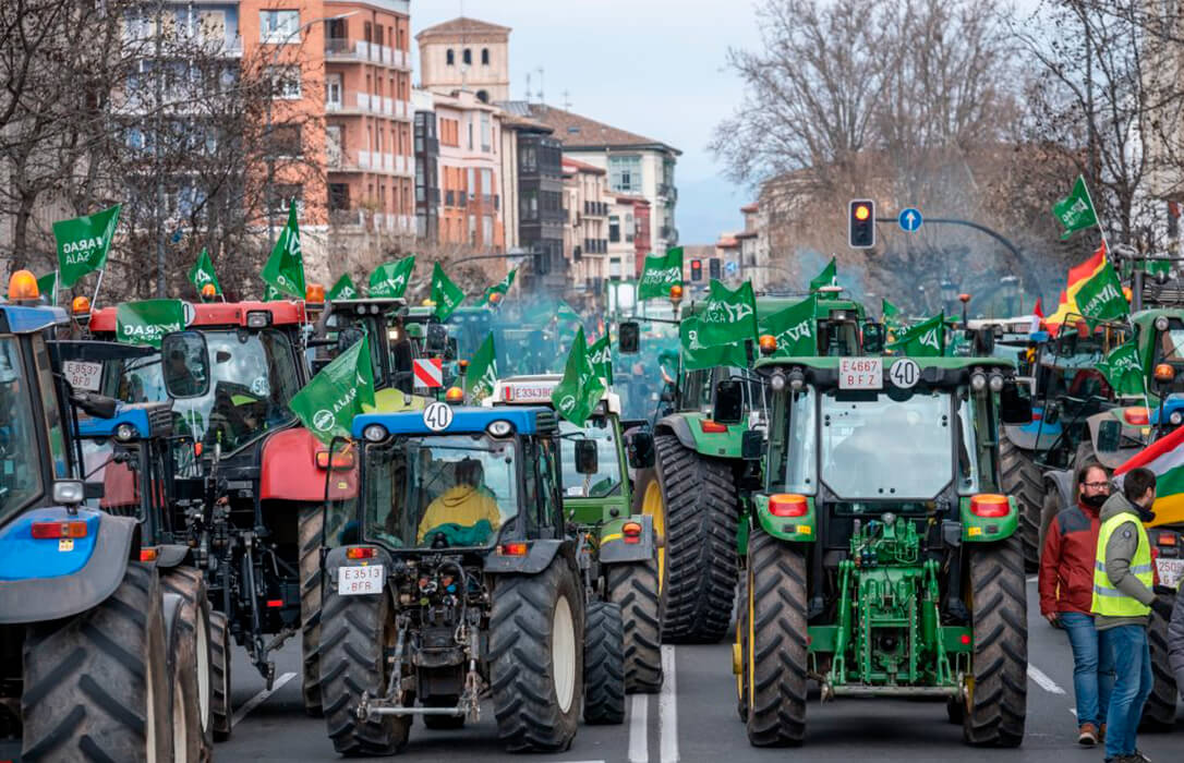 Sigue el hartazgo agrario: Las Organizaciones Profesionales Agrarias llevarán sus protestas a Logroño el 11 de febrero