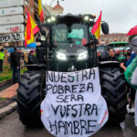 Una tractorada fúnebre con varios miles de agricultores clama en Madrid contra el pacto con Mercosur, sus salvaguardias y en defensa de la PAC