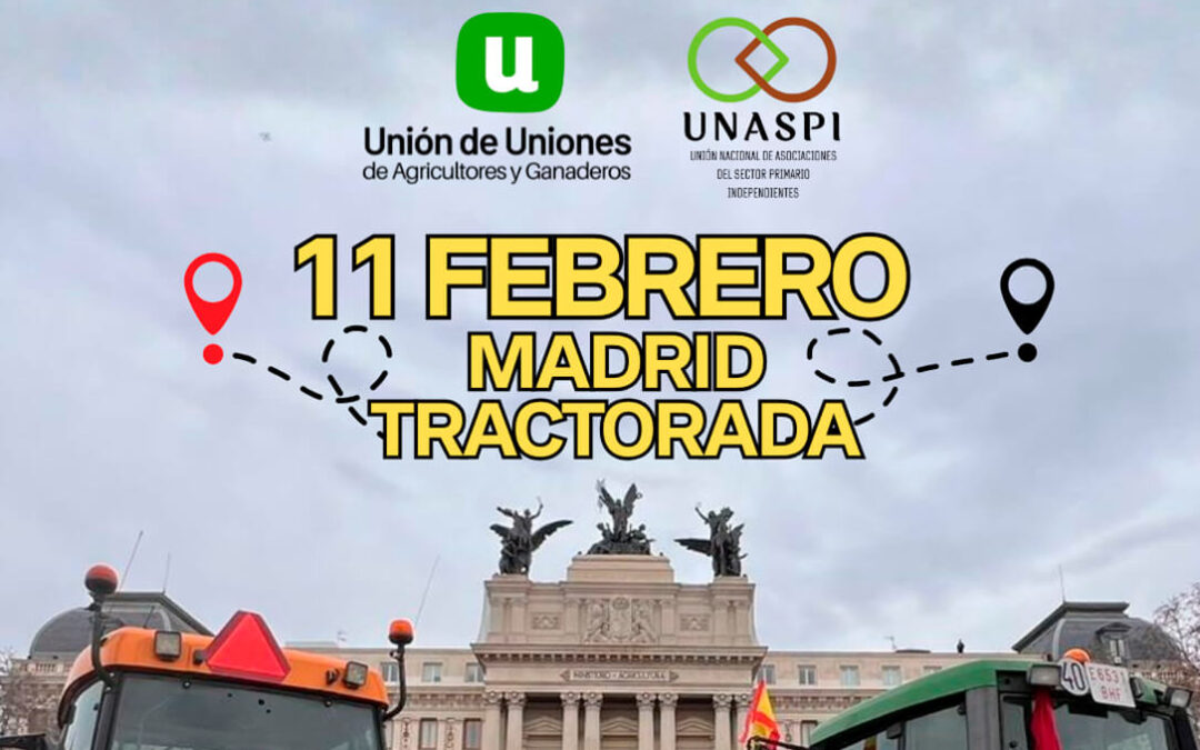#TractoresALaCalle calientan los motores rumbo a Madrid para visibilizar la situación del sector frente a las políticas agrarias y los recortes