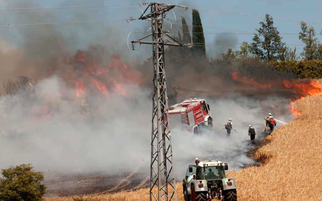 Navarra acuerda con su sector agrario que se extremen todas las precauciones ante el riesgo de incendios forestales estos días
