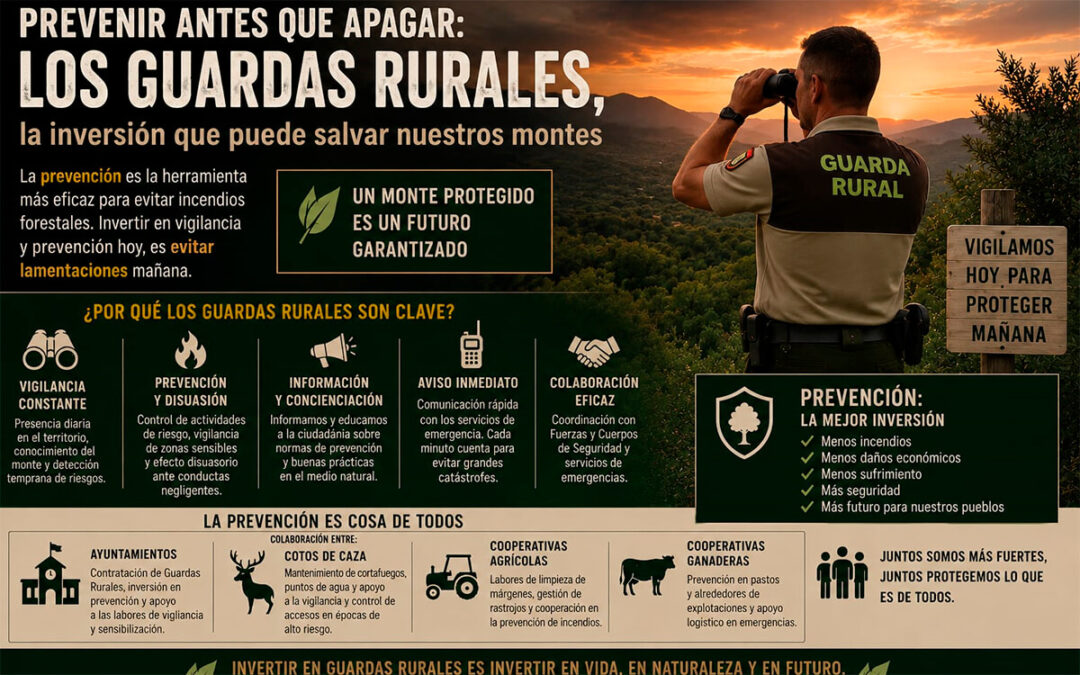 Prevenir antes que apagar: los Guardas Rurales, la inversión que puede salvar nuestros montes